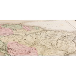 Gravure de 1857 - Carte ancienne d'Amérique du Sud - 9