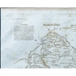 Gravure de 1830 - Carte ancienne des Bouches-du-Rhône - 2