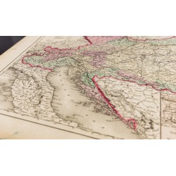 Gravure de 1857 - Carte ancienne de l'Empire d'Autriche - 5