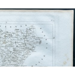 Gravure de 1830 - Carte ancienne de la Charente - 3