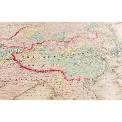 Gravure de 1857 - Asie - Carte ancienne - 3