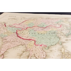 Gravure de 1857 - Asie - Carte ancienne - 4