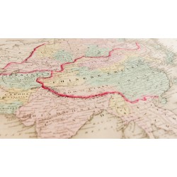Gravure de 1857 - Asie - Carte ancienne - 7