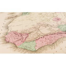 Gravure de 1857 - Carte ancienne d'Afrique du Nord-Ouest - 7