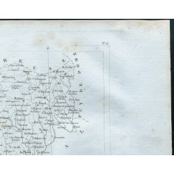 Gravure de 1830 - Carte ancienne de la Corrèze - 3