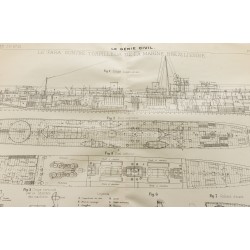 Gravure de 1909 - Plan du Para contre torpilleur - 2