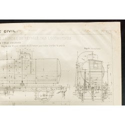 Gravure de 1909 - Appareil de chauffage des locomotives - 3