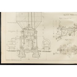 Gravure de 1909 - Appareil de chauffage des locomotives - 4