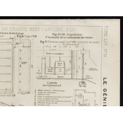 Gravure de 1909 - Vannes du Barrage de Granite Reef - 3