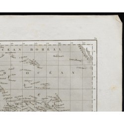 Gravure de 1836 - Carte ancienne de l'Océanie - 3