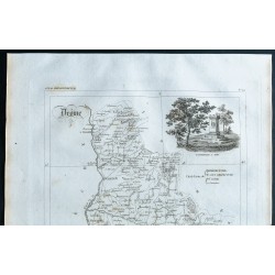 Gravure de 1830 - Carte ancienne de la Drôme - 2