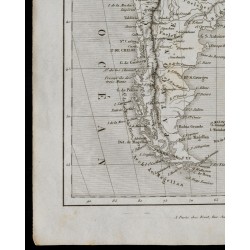 Gravure de 1836 - Carte ancienne de l'Amérique du sud - 4