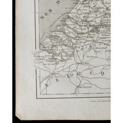 Gravure de 1836 - Carte ancienne de Hollande - 4