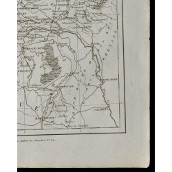 Gravure de 1836 - Carte ancienne de Hollande - 5