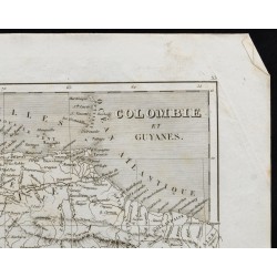 Gravure de 1836 - Carte ancienne de la Colombie - 3