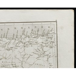 Gravure de 1836 - Carte ancienne de l'Alger et Algérie - 3
