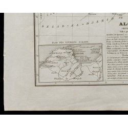 Gravure de 1836 - Carte ancienne de l'Alger et Algérie - 4