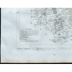 Gravure de 1830 - Carte ancienne de l'Eure - 4