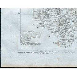 Gravure de 1830 - Carte ancienne de l'Eure - 4