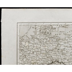 Gravure de 1836 - Carte ancienne de l'Allemagne - 2
