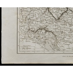 Gravure de 1836 - Carte ancienne de l'Allemagne - 4