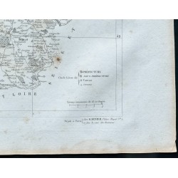 Gravure de 1830 - Carte ancienne de l'Eure - 5