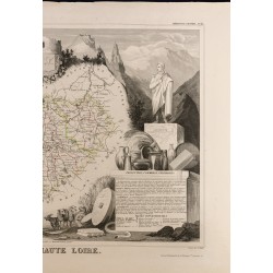 Gravure de 1854 - Département de la Haute-Loire - 3