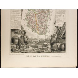 Gravure de 1854 - Département de la Meuse - 3