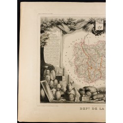Gravure de 1854 - Département de la Meurthe - 2