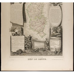 Gravure de 1854 - Département du Rhône - 3