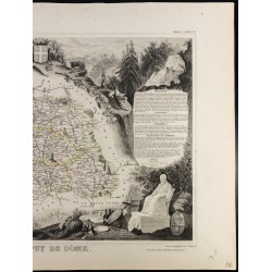 Gravure de 1854 - Département du Puy de Dôme - 3