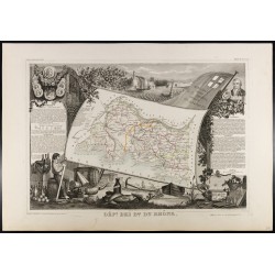 Gravure de 1854 - Département des Bouches du Rhône - 1