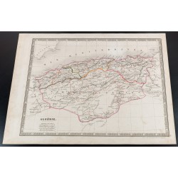 Gravure de 1835 - Carte ancienne de l'Algérie - 2