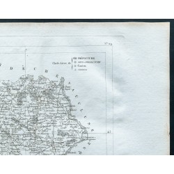 Gravure de 1830 - Carte ancienne du Gard - 3