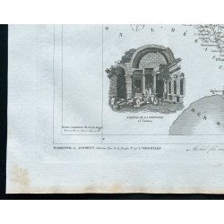 Gravure de 1830 - Carte ancienne du Gard - 4