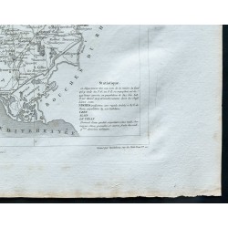 Gravure de 1830 - Carte ancienne du Gard - 5