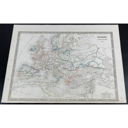 Gravure de 1835 - Europe avant les croisades - 2