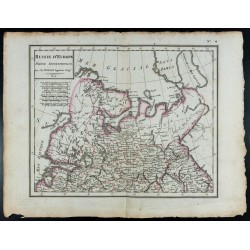 Gravure de 1810 - Carte de la Russie d'Europe - Nord - 1