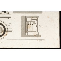 Gravure de 1852 - Chauffage et cheminées - Physique - 5