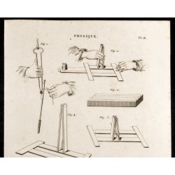 Gravure de 1852 - Magnétisme - Boussoles - Physique - 2