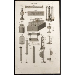 Gravure de 1852 - Électricité - Physique - 1