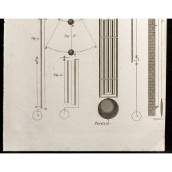 Gravure de 1852 - Pendules - Physique - 3