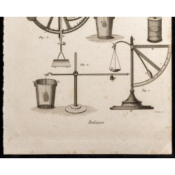 Gravure de 1852 - Balance - Physique - 3