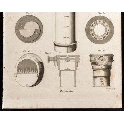 Gravure de 1852 - Micromètre - Optique - 3