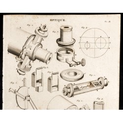 Gravure de 1852 - Micromètre - Instrument de mesure - Optique - 2