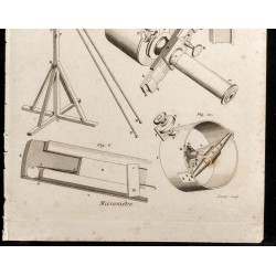 Gravure de 1852 - Micromètre - Instrument de mesure - Optique - 3