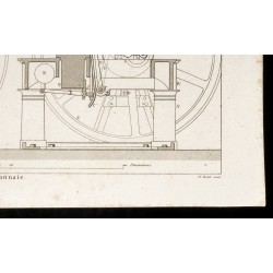 Gravure de 1852 - Production de monnaie - Arts mécaniques - 5