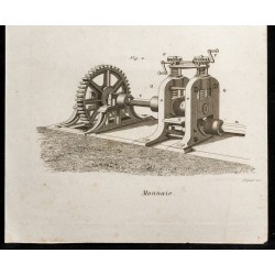 Gravure de 1852 - Monnaies - Numismatique - Arts mécaniques - 3
