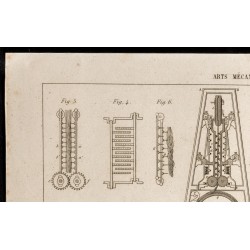 Gravure de 1852 - Filatures - Outils - Arts mécaniques - 2