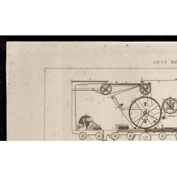 Gravure de 1852 - Imprimerie - Arts mécaniques - 2